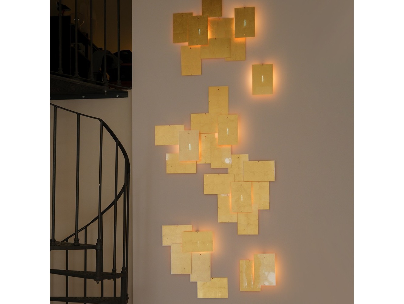 Lámpara de Pared 24 Karat Blau Flat de Ingo Maurer