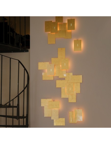 Lámpara de Pared 24 Karat Blau Flat de Ingo Maurer