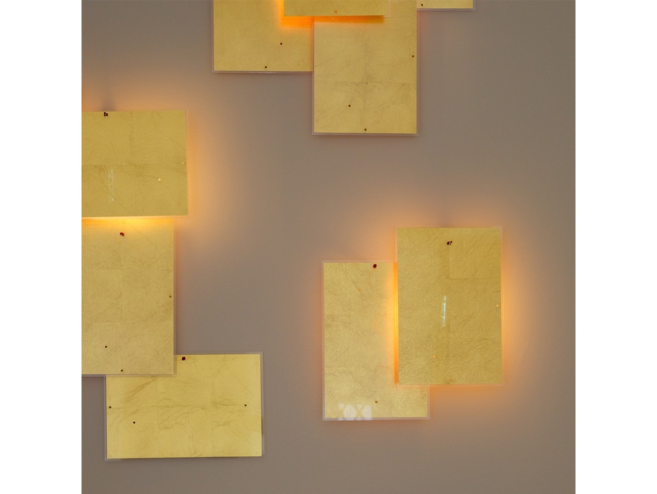 Lámpara de Pared 24 Karat Blau Flat de Ingo Maurer