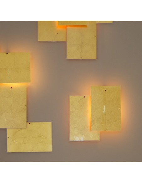 Lámpara de Pared 24 Karat Blau Flat de Ingo Maurer