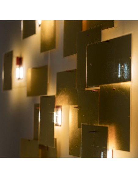 Lámpara de Pared 24 Karat Blau Flat de Ingo Maurer