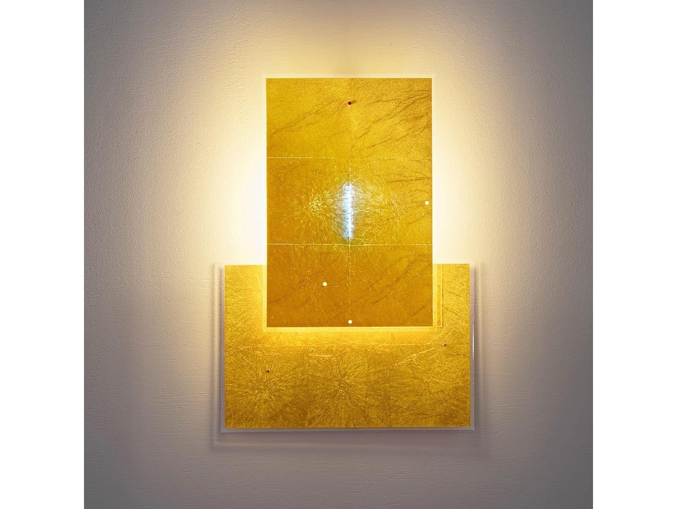 Lámpara de Pared 24 Karat Blau Flat de Ingo Maurer