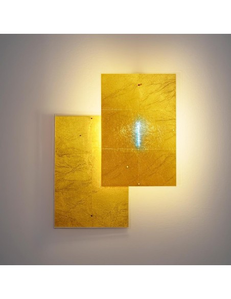 Lámpara de Pared 24 Karat Blau Flat de Ingo Maurer