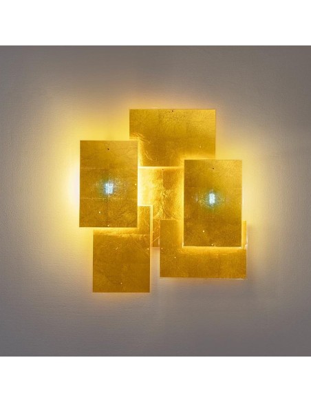 Lámpara de Pared 24 Karat Blau Flat de Ingo Maurer