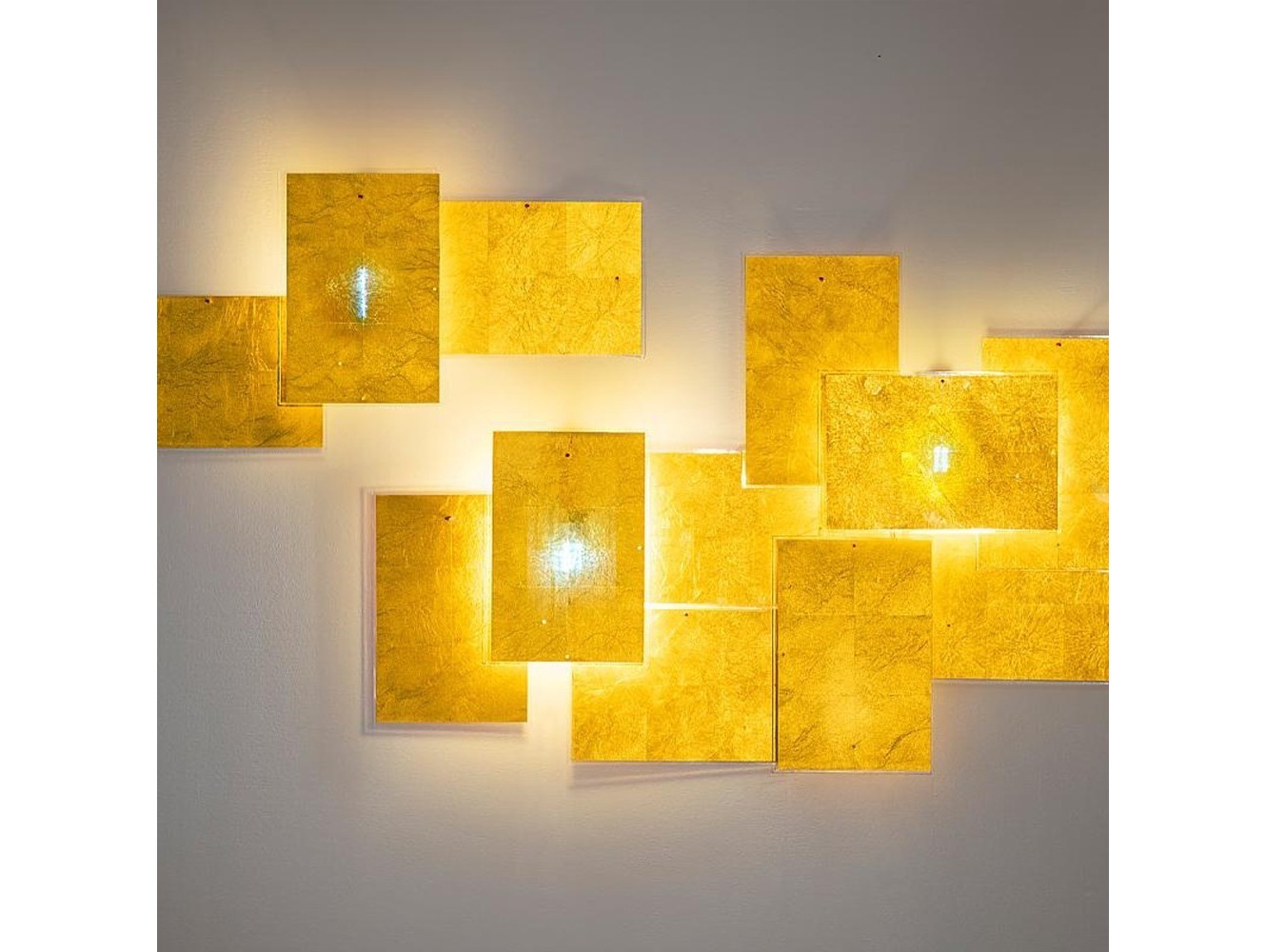 Lámpara de Pared 24 Karat Blau Flat de Ingo Maurer
