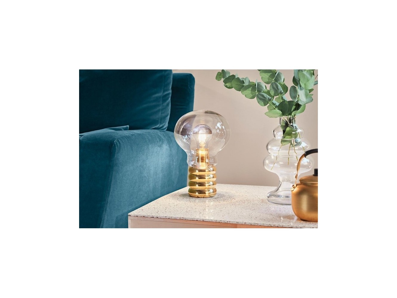 Lámpara de Mesa Bulb Brass de Ingo Maurer
