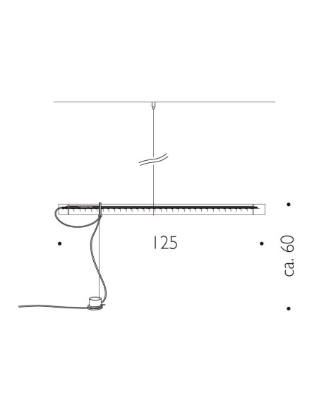 Lámpara de Mesa Tubular Balance de Ingo Maurer