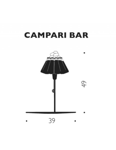 Lámpara de Mesa Campari Bar de Ingo Maurer