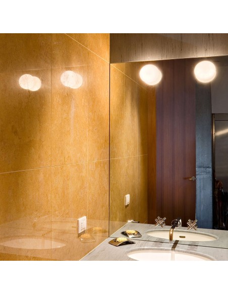 Flos Mini Glo-Ball Aplique/Plafón de Pared y Techo: Luz Difusa y Diseño Moderno