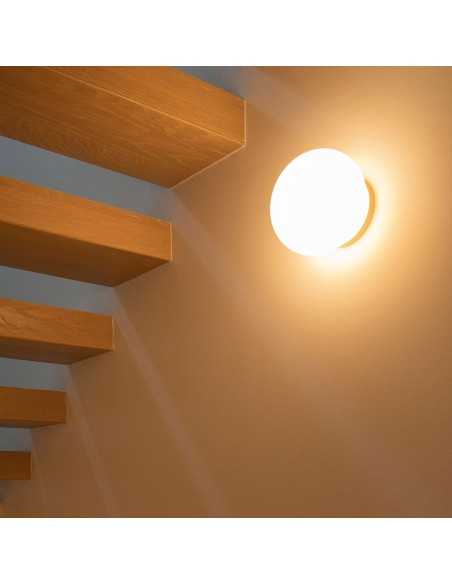 Flos Mini Glo-Ball Aplique/Plafón de Pared y Techo: Luz Difusa y Diseño Moderno