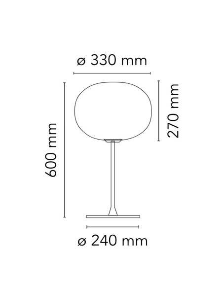 Lámpara de Mesa Glo-Ball T1 de Flos: Elegancia y Luz Regulable
