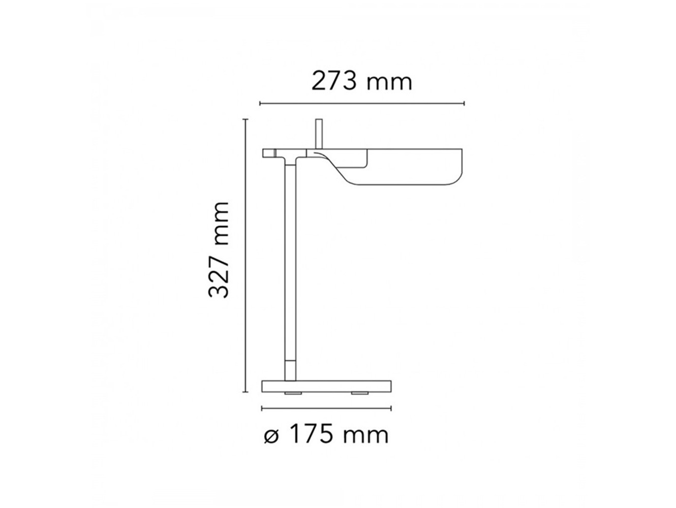 Lámpara de Sobremesa Tab T de Flos: Diseño Minimalista y Luz Directa Orientable