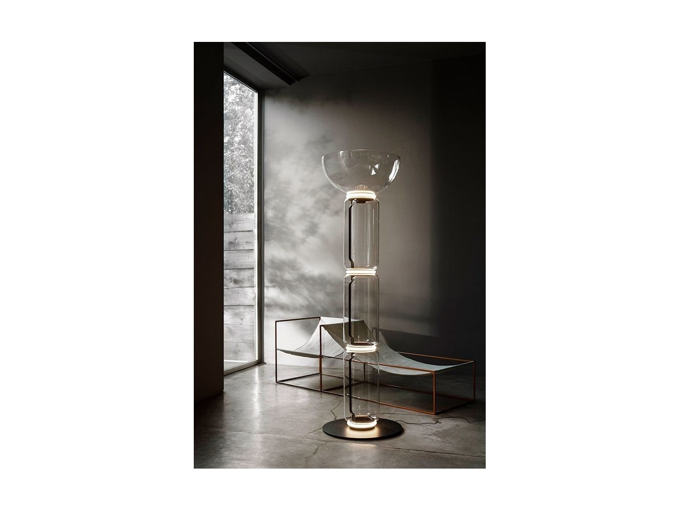 Lámpara Noctambule Floor: Diseño Modular en Cristal Soplado