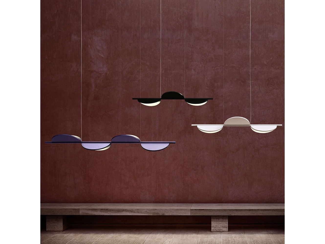 Lámpara de Suspensión Almendra Linear de Flos: Diseño Elegante y Luz Ajustable