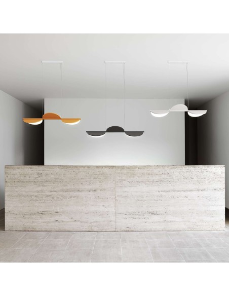 Lámpara de Suspensión Almendra Linear de Flos: Diseño Elegante y Luz Ajustable