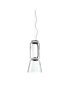 Lámpara Noctambule Low Cylinder & Cone de Flos: Modularidad y Elegancia en Cristal