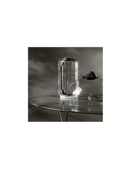 Lámpara Noctambule Low Cylinder & Bowl de Flos: Modernidad y Estilo en Cristal