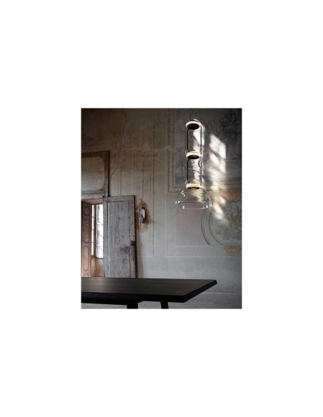 Lámpara Noctambule Low Cylinder & Bowl de Flos: Modernidad y Estilo en Cristal