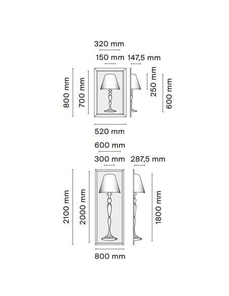 Lámpara de Pared Abajourd'hui de Flos: Iluminación Empotrada Minimalista