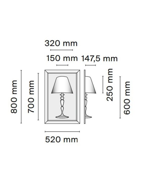 Lámpara de Pared Abajourd'hui de Flos: Iluminación Empotrada Minimalista