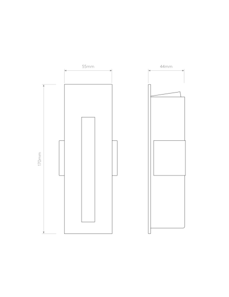 Astro Aplique de Pared Borgo 55 LED 3000K