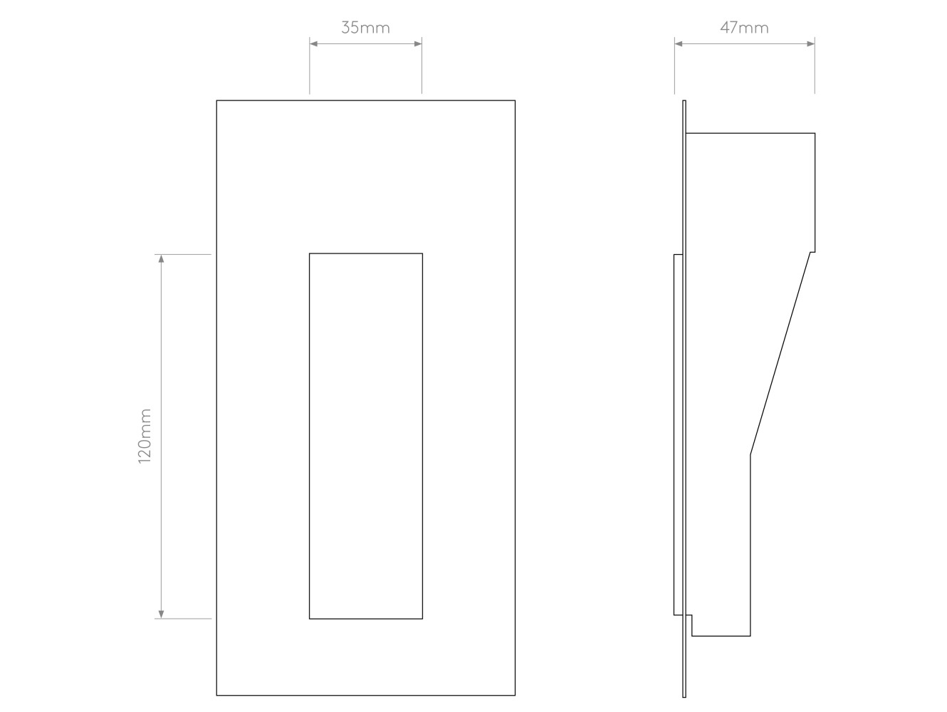 Astro Aplique de Pared Borgo Trimless 35 LED
