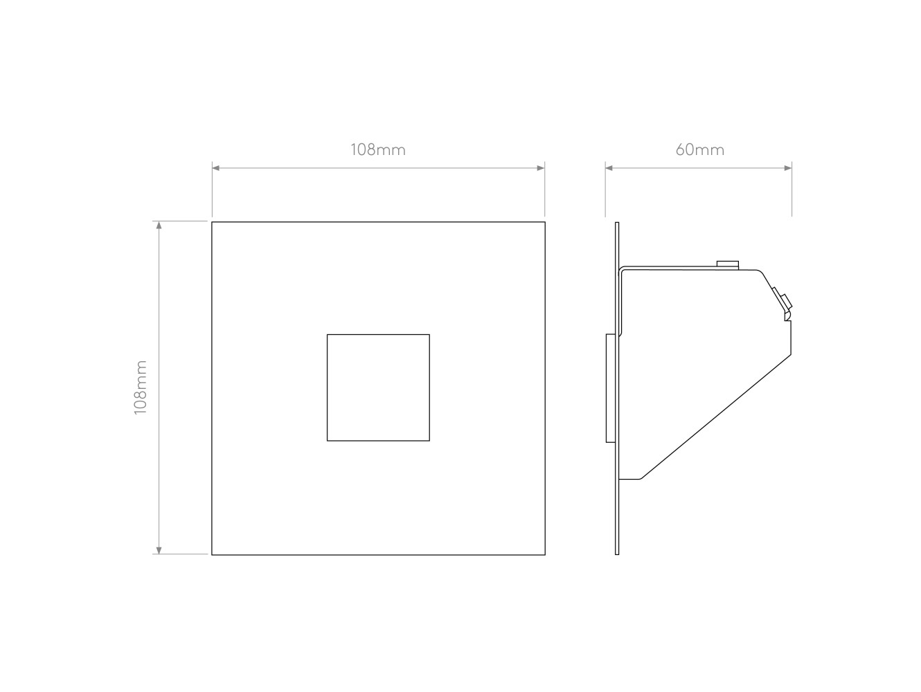 Astro Aplique de Pared Borgo Trimless Mini LED