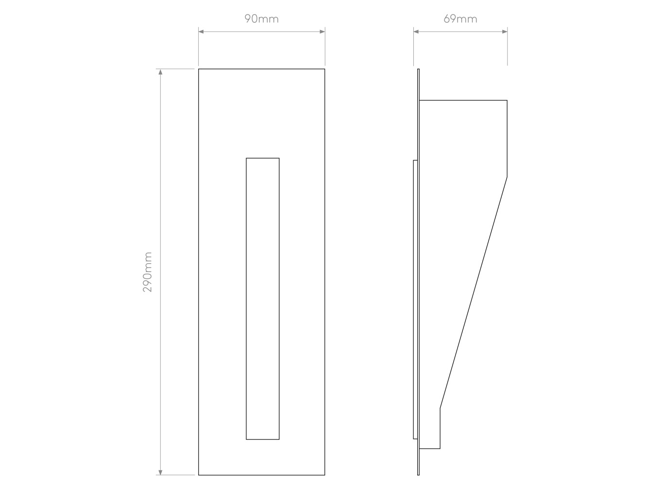 Astro Aplique de Pared Borgo Trimless 200 LED