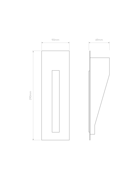Astro Aplique de Pared Borgo Trimless 200 LED