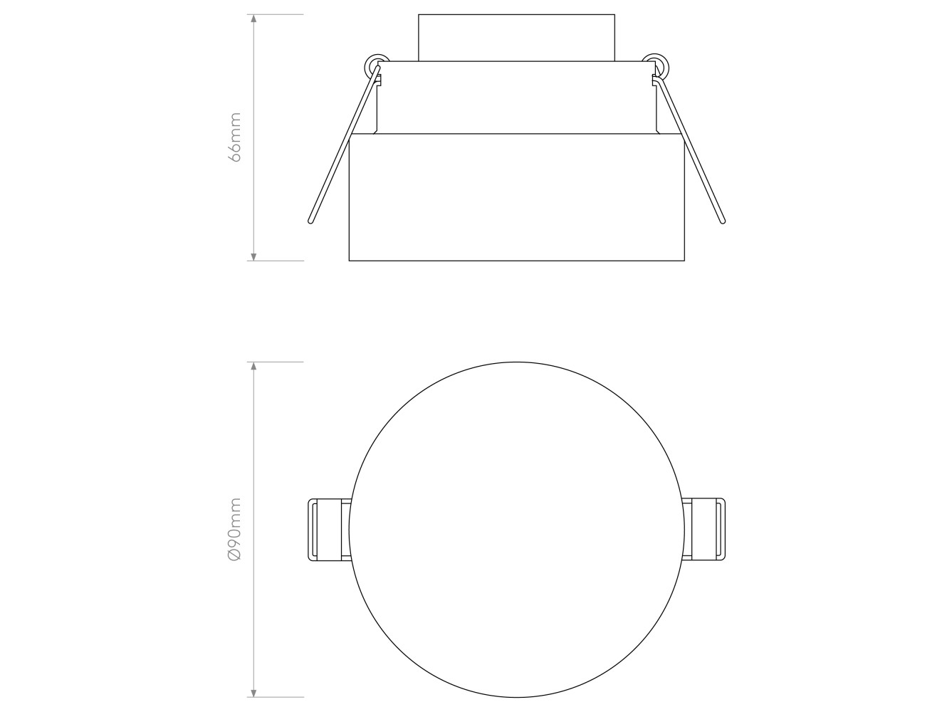 Astro Lámpara de Techo Vancouver Round 90 LED