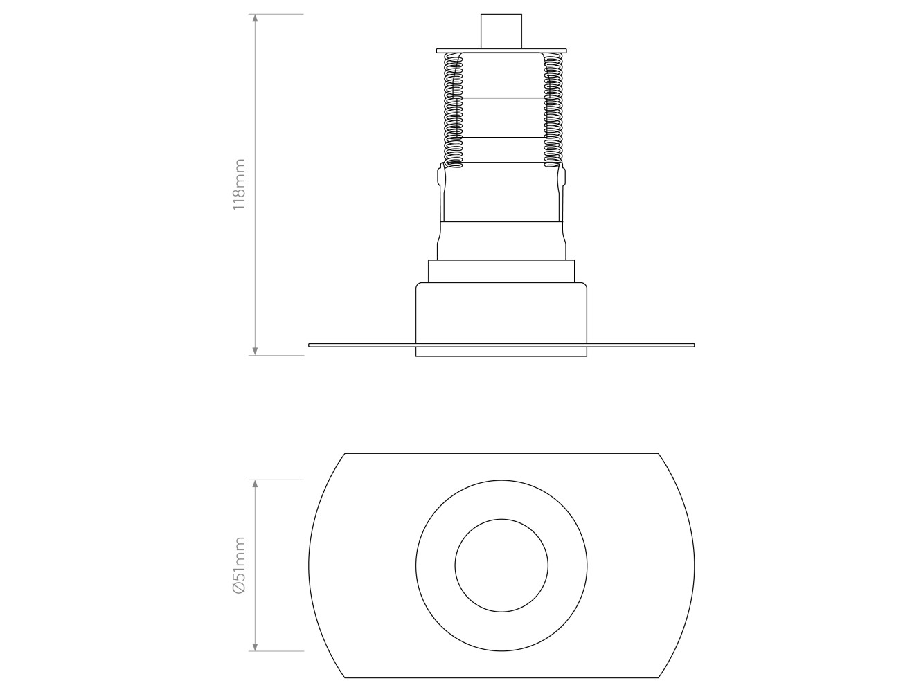 Astro Lámpara de Techo Trimless Mini
