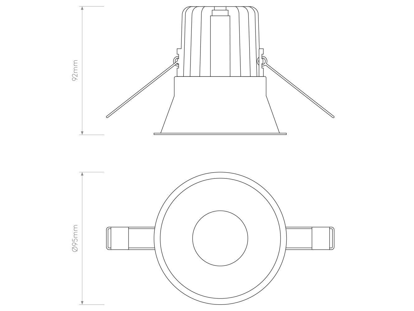 Astro Lámpara de Techo Minima Round IP65 Fire-Rated LED