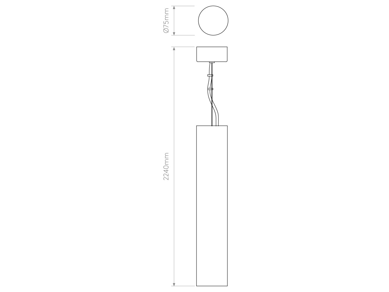 Astro Lámpara colgantes Osca 400 Round