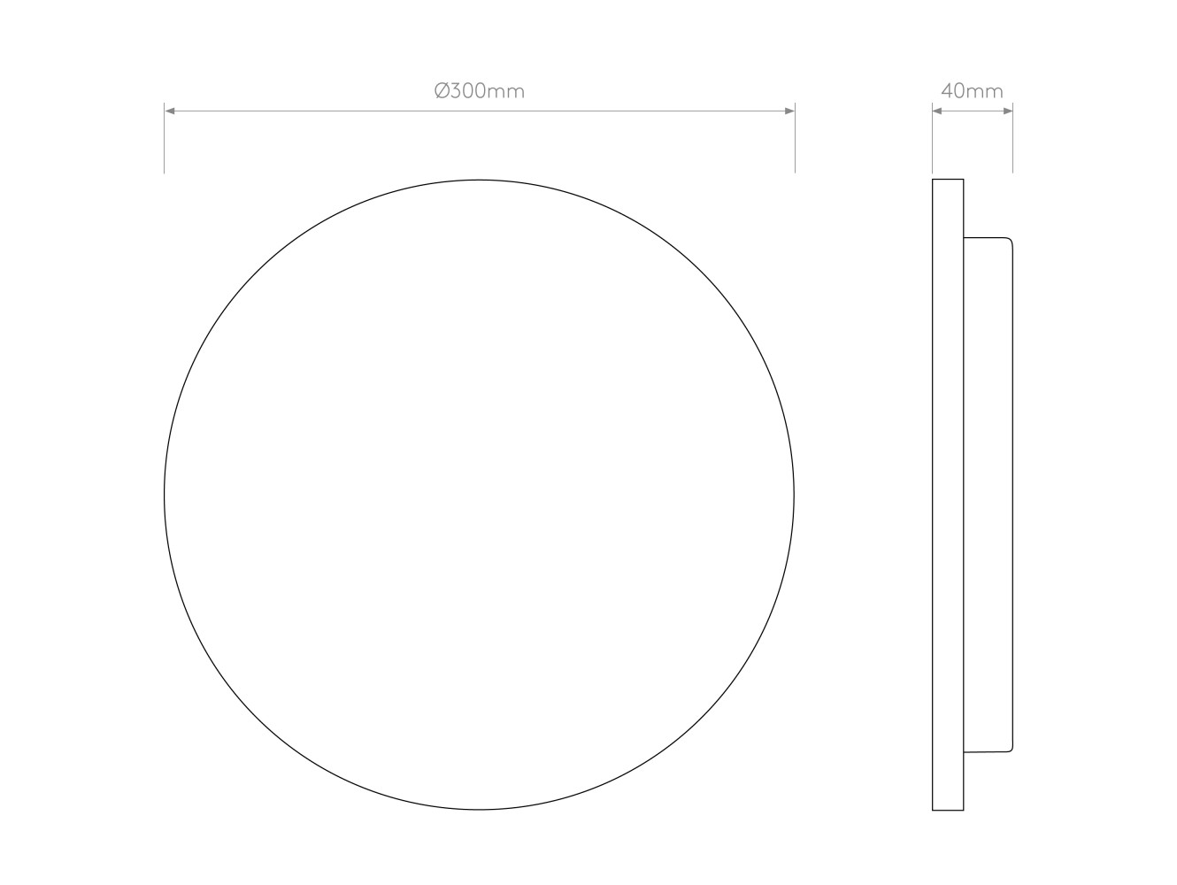 Astro Aplique de exterior Eclipse Round 300 LED