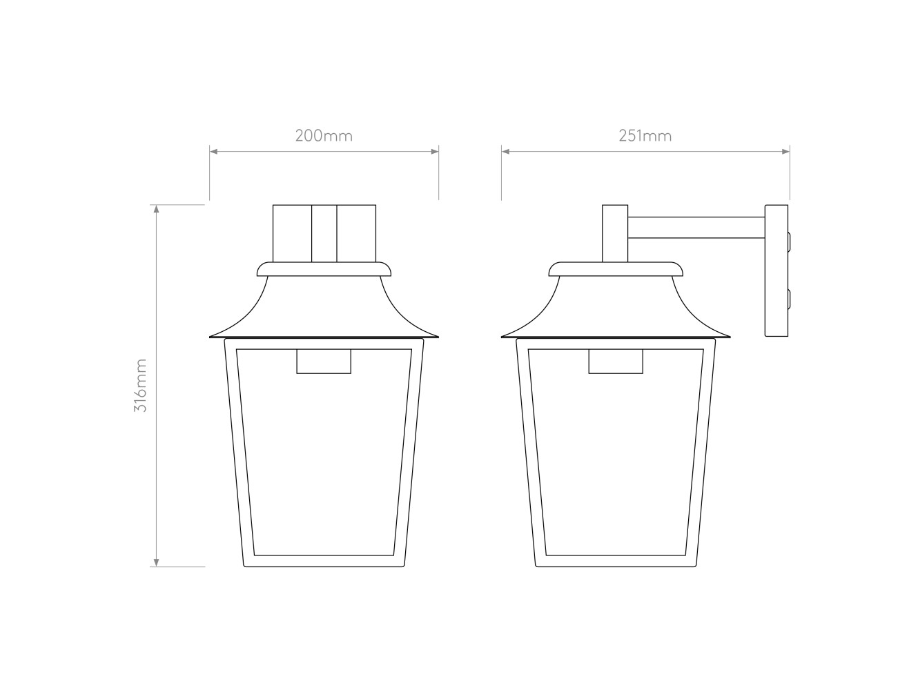 Astro Aplique de exterior Richmond Wall Lantern 200