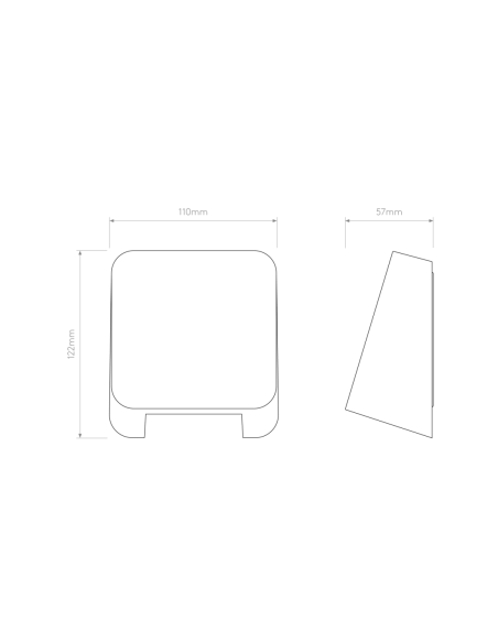 Astro Aplique de exterior Incline Single