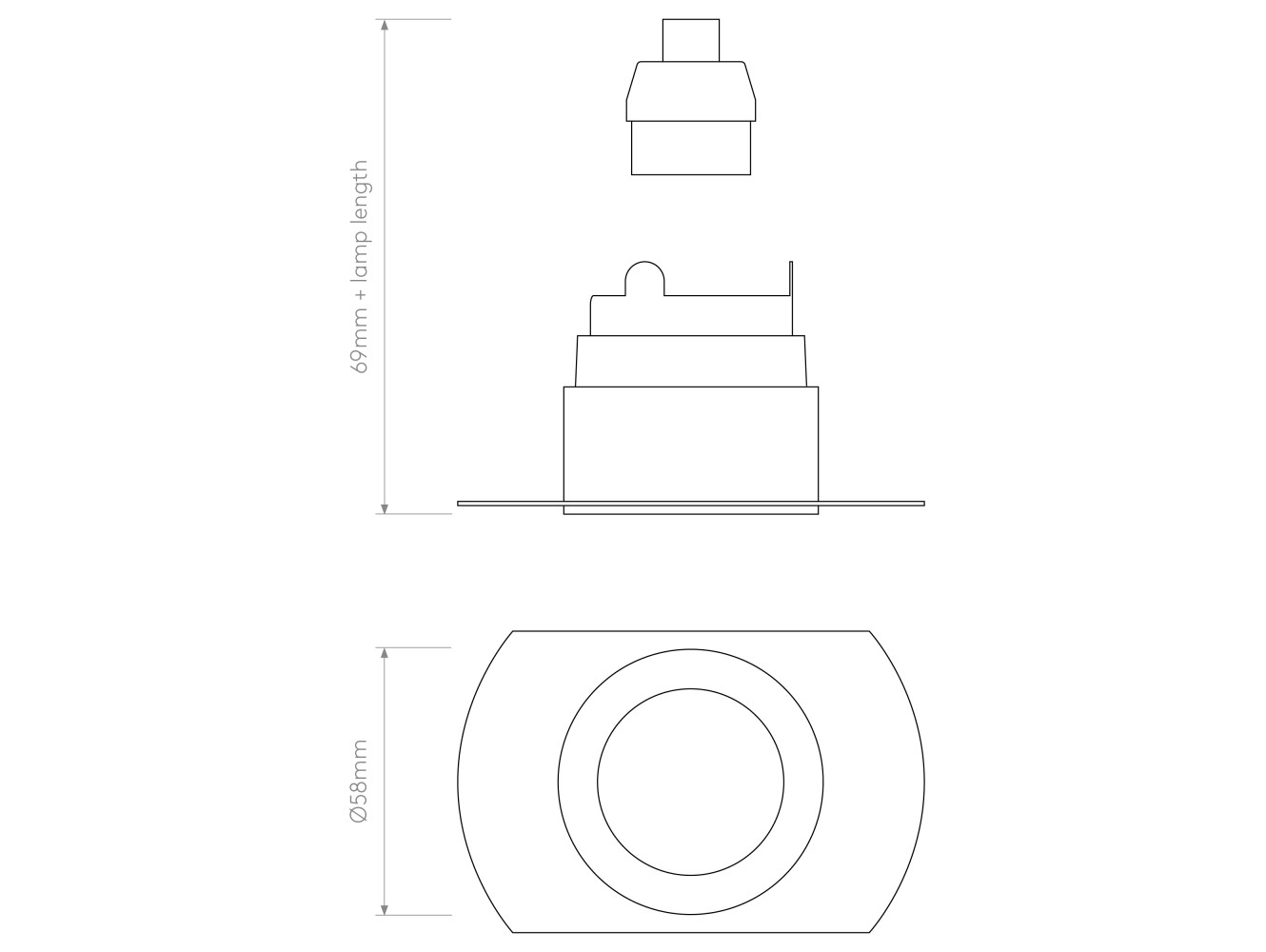 Astro Lámpara de Techo Pinhole Slimline Round Flush Fixed Fire-Rated IP65