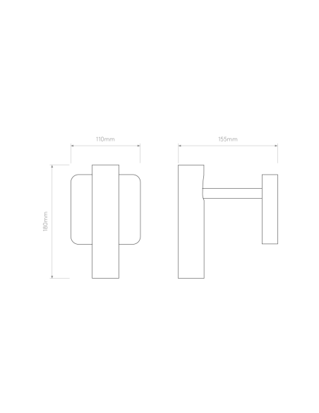 Astro Aplique de Pared Leda Single