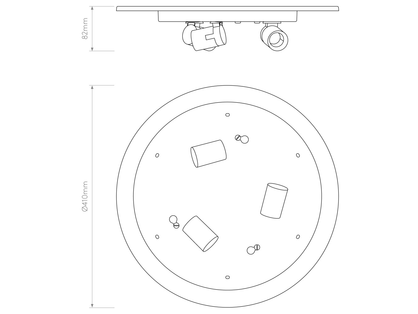 Astro Lámpara de Techo Ceiling Base 410