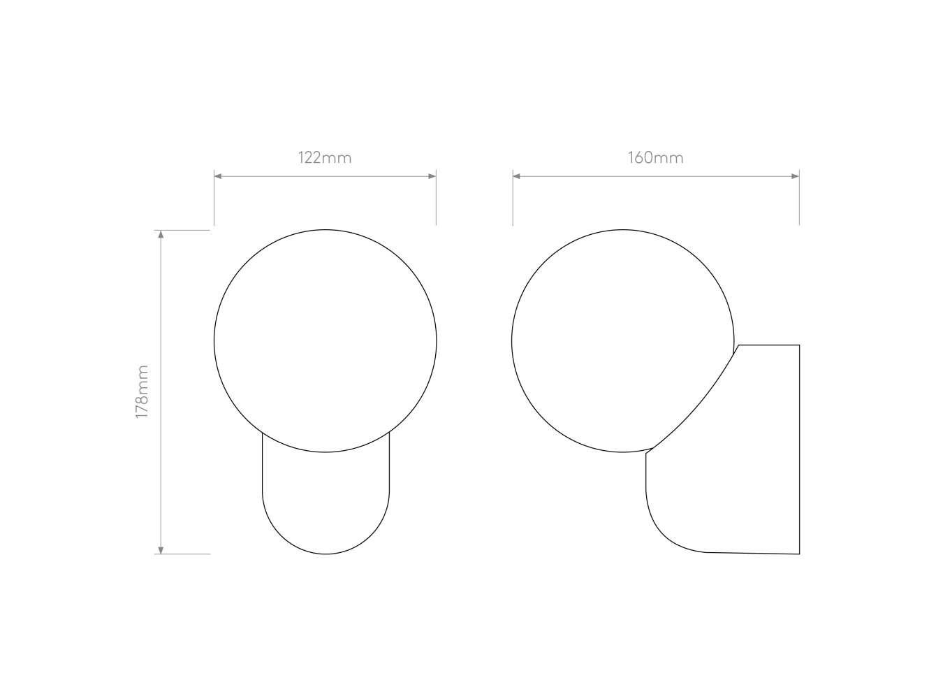 Astro Aplique de Pared Lyra Wall Single