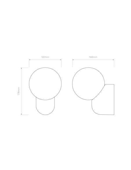 Astro Aplique de Pared Lyra Wall Single