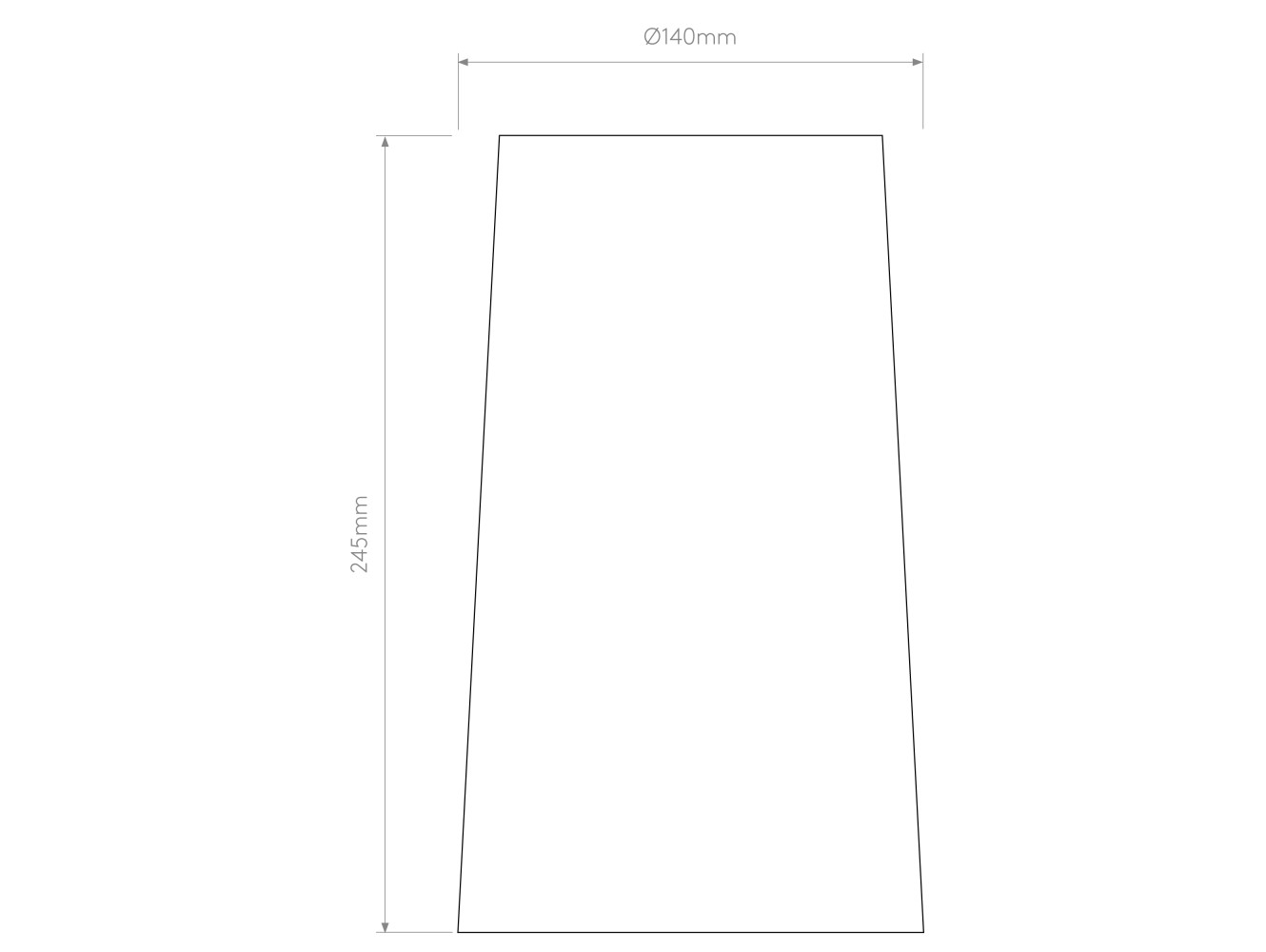 Astro Pantalla Cone 245 Glass