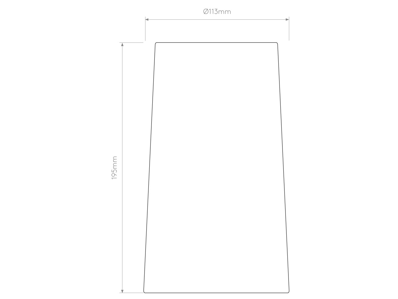 Astro Pantalla Cone 195 Glass
