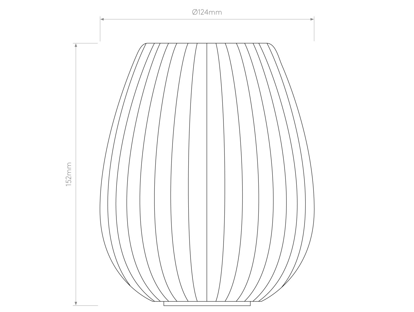 Astro Pantalla Tacoma Tulip Ribbed Glass