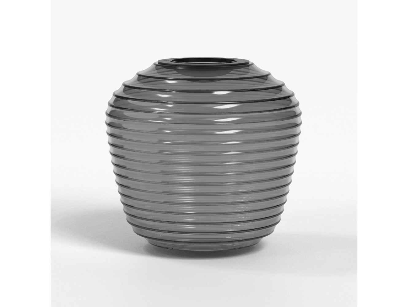 Astro Pantalla Nara Taper Ribbed Glass - Smoke