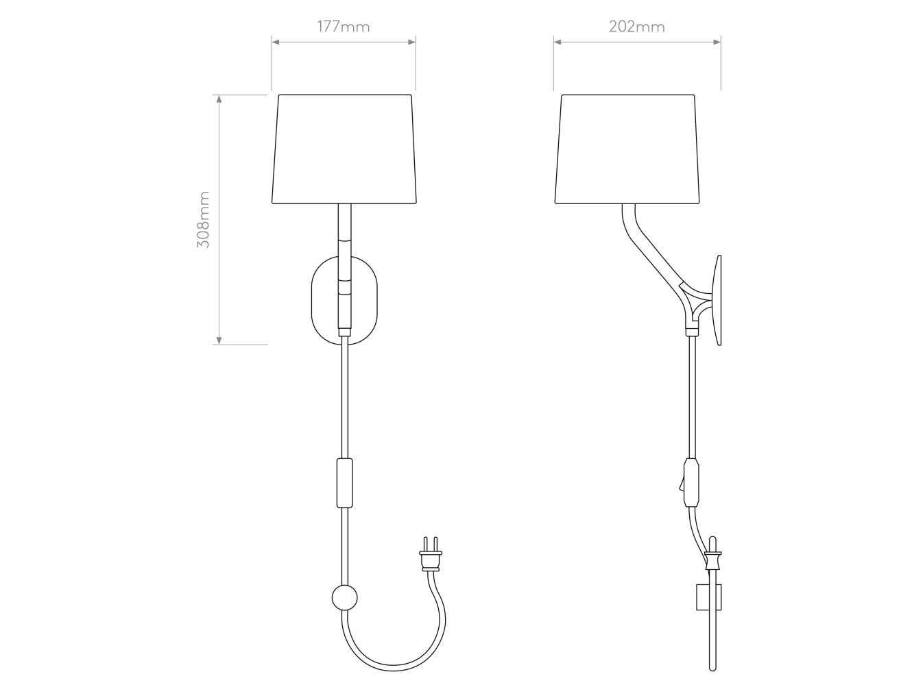 Astro Aplique de Pared Arbor Plug-In
