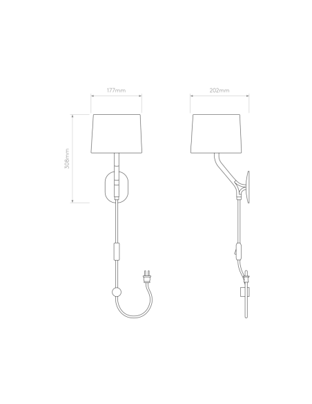 Astro Aplique de Pared Arbor Plug-In
