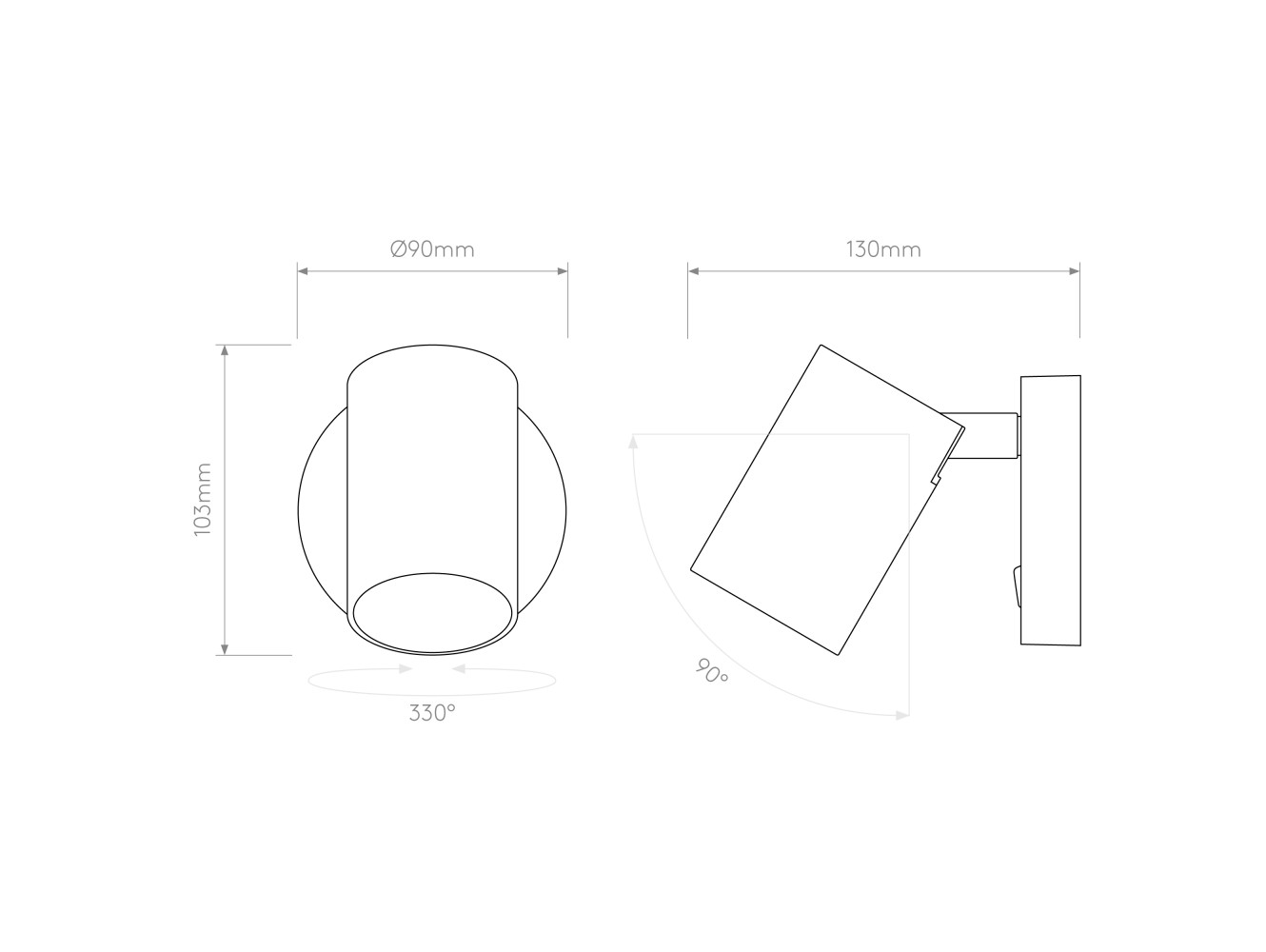 Astro Aplique de Pared Ascoli Single Switched