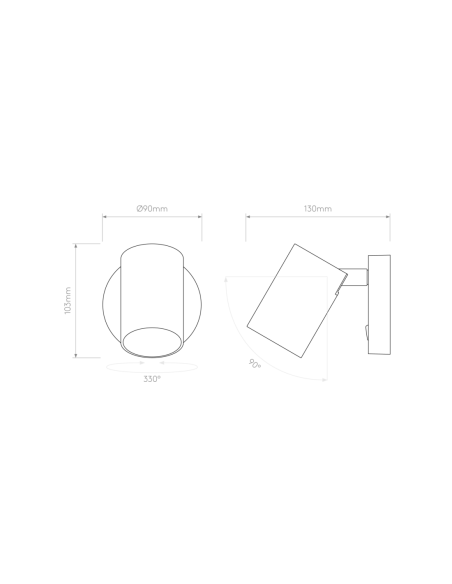 Astro Aplique de Pared Ascoli Single Switched