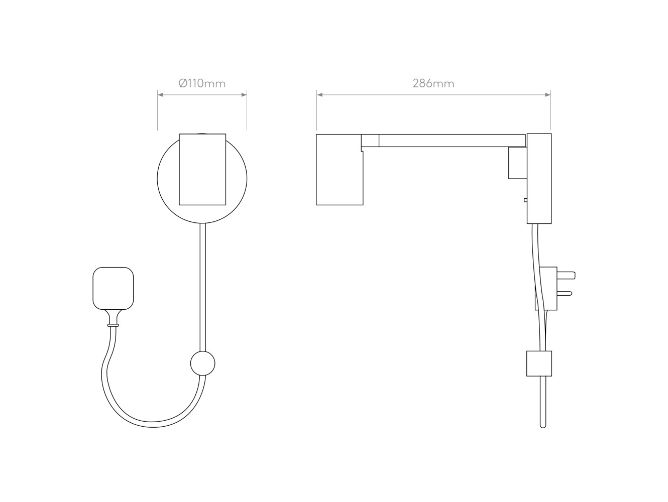 Astro Aplique de Pared Ascoli Swing Plug In